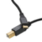 Thumbnail: USB-C Pro Cable Lead Type-C Plug to Type B Male Braided 2m