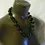 Miniature : Bijouterie femmes : Collier perles céramiques, couleur vert profond