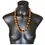Thumbnail: Ceramic long necklace, orange and yellow color, Fruits of the Sun granite