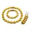 Thumbnail: Set of ceramic pearls, choker, earrings and bracelet, yellow
