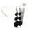 Thumbnail: "Bohème" mini-series ceramic earrings, dark green and blue