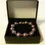 Thumbnail: Elastic bracelet, ceramic beads, classic style, purple color