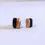 Miniatura: Joyas para mujer: Pendientes de botón, cerámica esmaltada, dúo negro y dorado