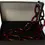 Thumbnail: Ceramic link necklace, dark ruby color