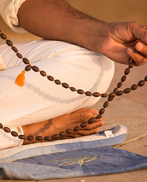 Sadhu with Prayer Beads