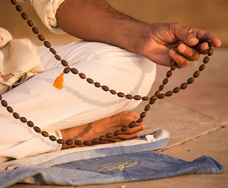 Sadhu with Prayer Beads