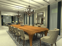 3D de uma Sala de Jantar