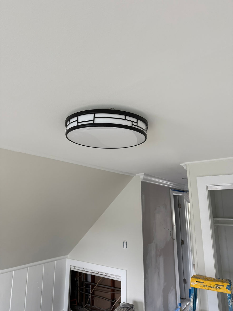 fancy light installed