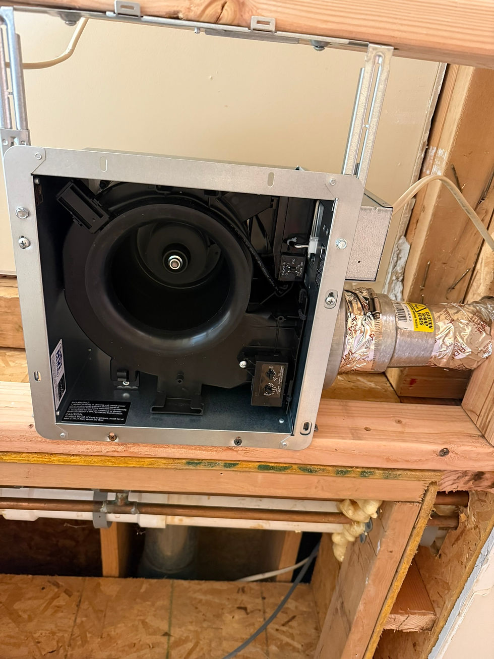 installing exhaust fan