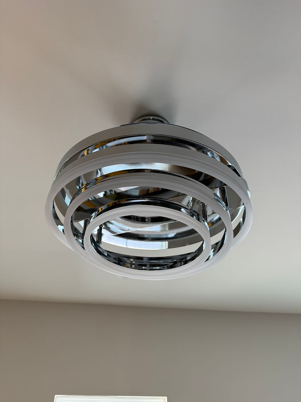 fancy light installed