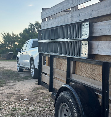 Junk removal trailer used by Hired Service Co for haul-off and demolition cleanup in Pflugerville, TX