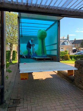 Nessie getting ready to travel
