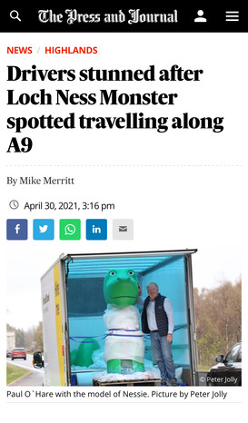 Made the papers!