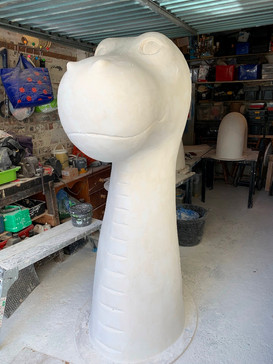 Features and more smoothing out of the plaster