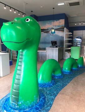 Nessie at home in the Clansman Hotel shop.