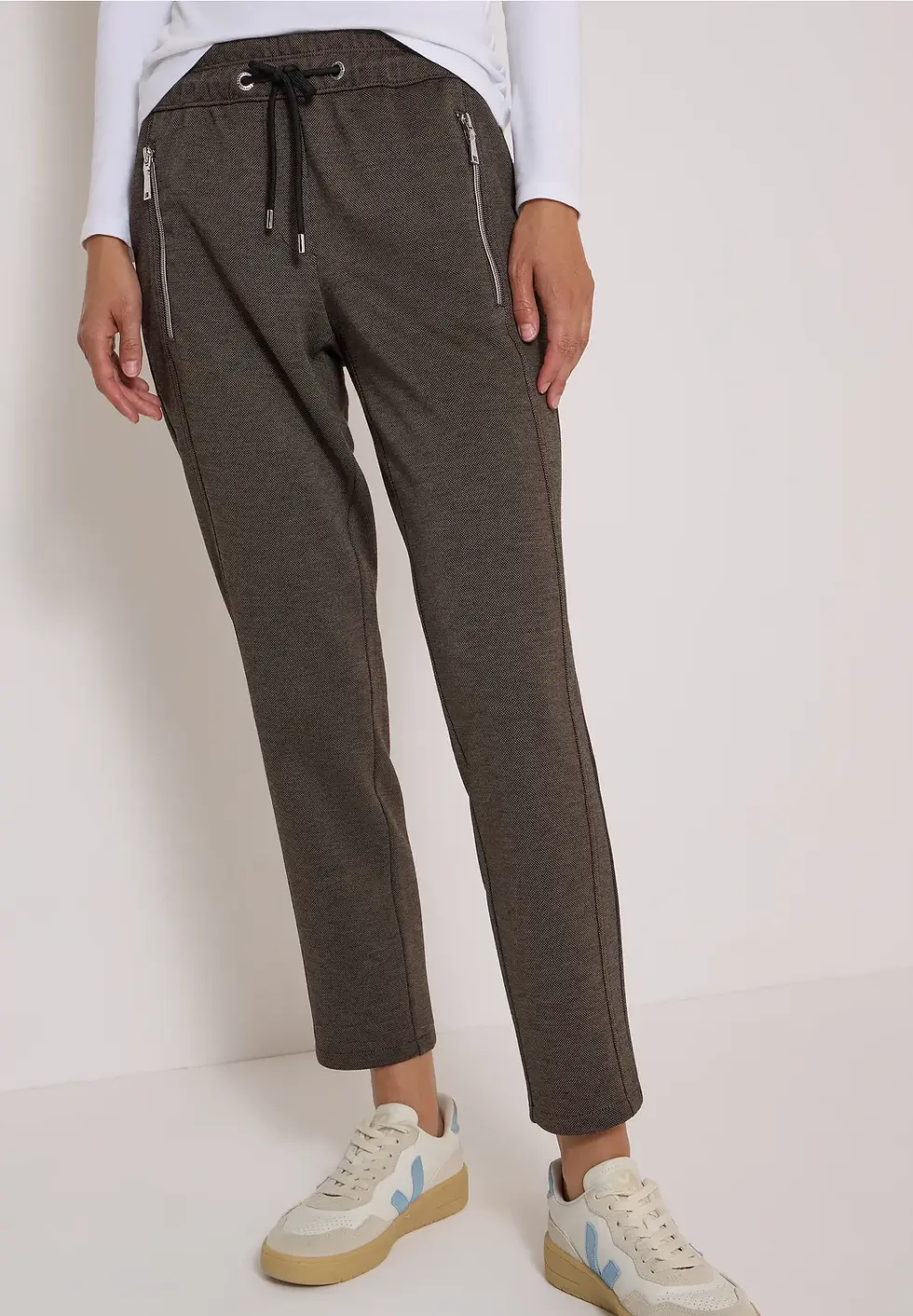 Thumbnail: High waist broek, mokka van Cecil