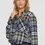 Thumbnail: Geruite overhemdblouse van een viscosemix s. Oliver