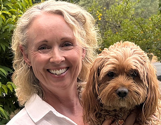 Jennifer with dog Daisy