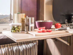 Plan de travail rabattable