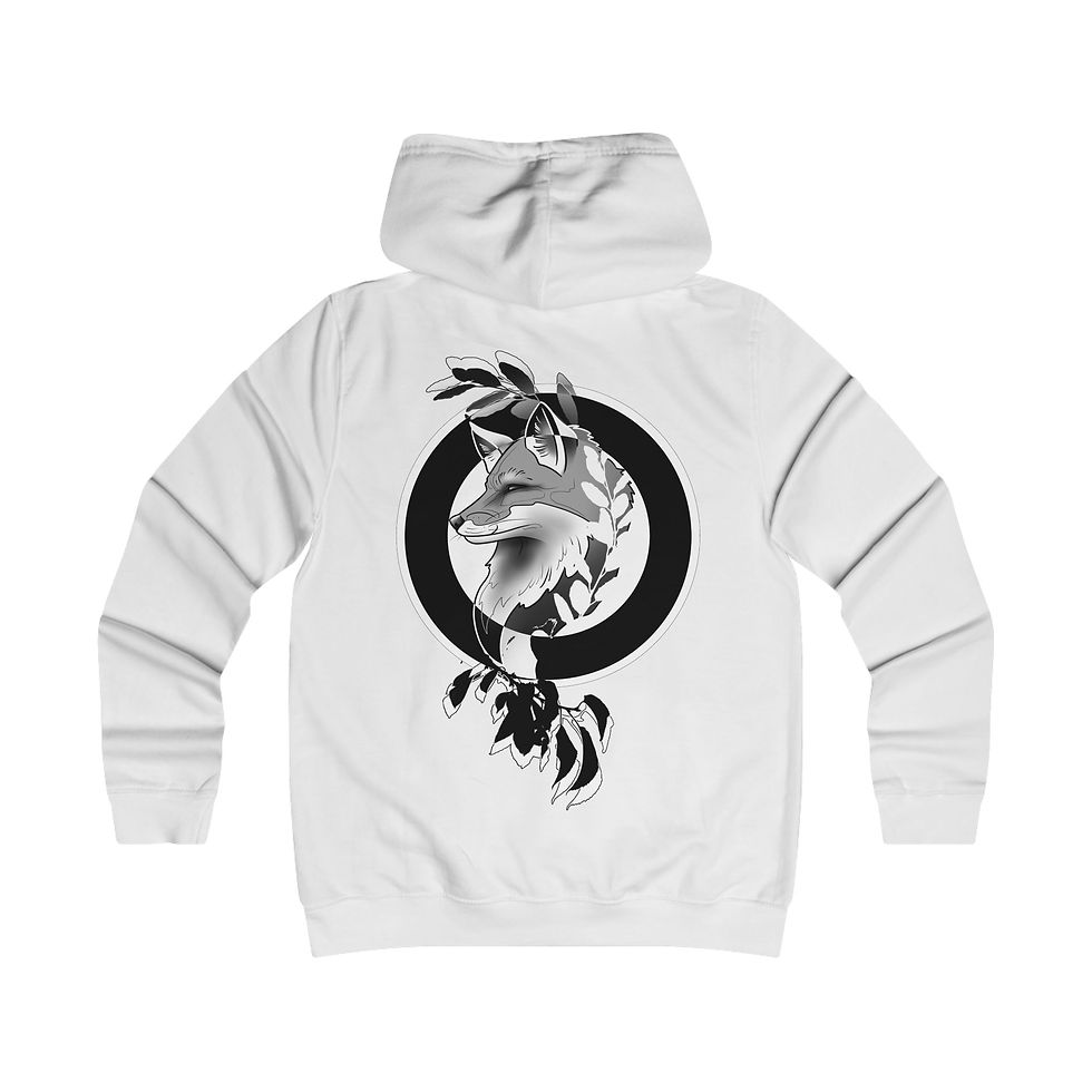 Miniaturbild: Fox Emblem Hoodie — Stylish College-Inspired Graphic Hoodie