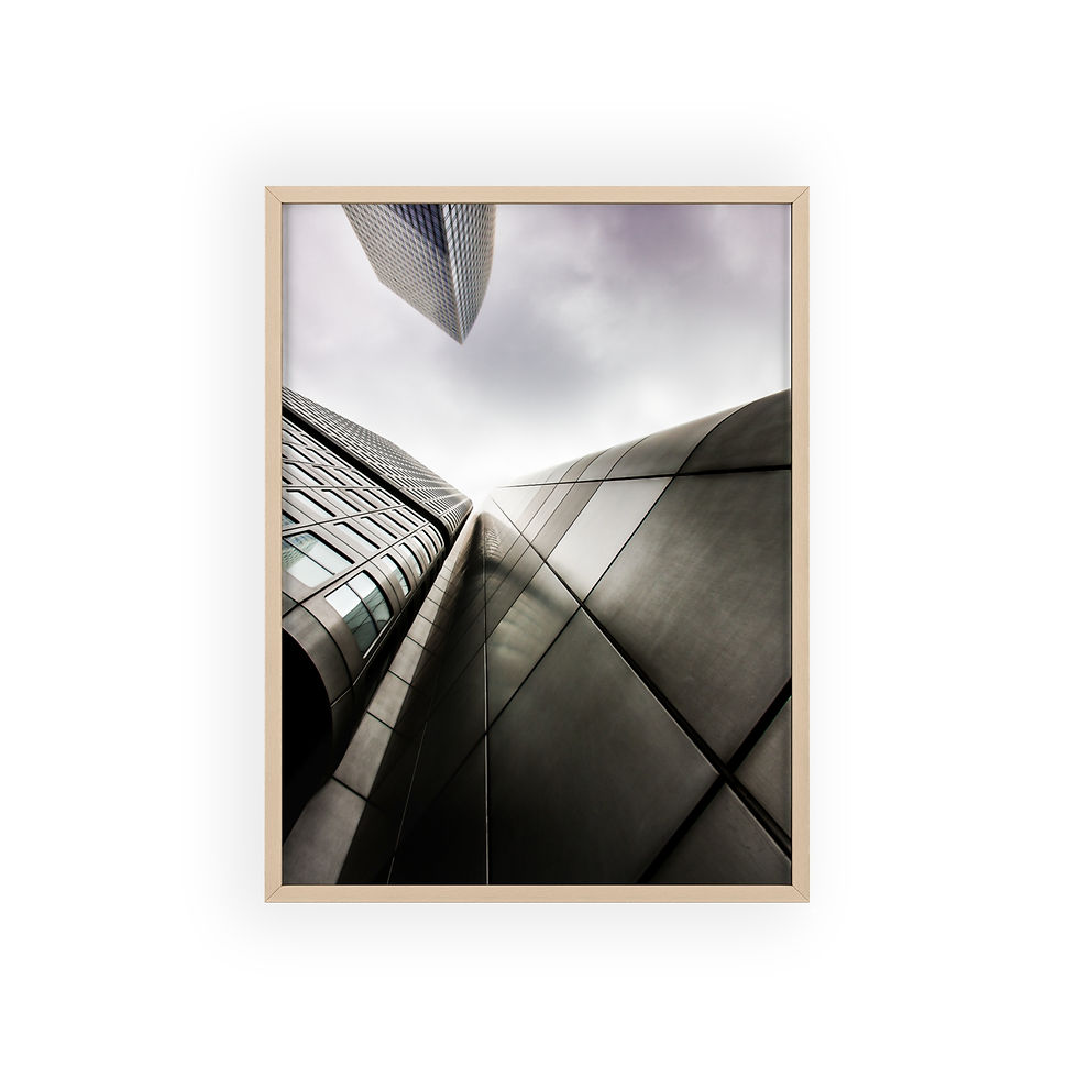 Miniaturbild: Modern Architectural Skyline poster Frame | Wooden Frame l