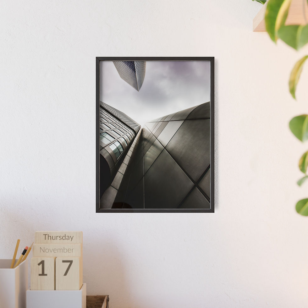 Miniaturbild: Modern Architectural Skyline poster Frame | Wooden Frame l