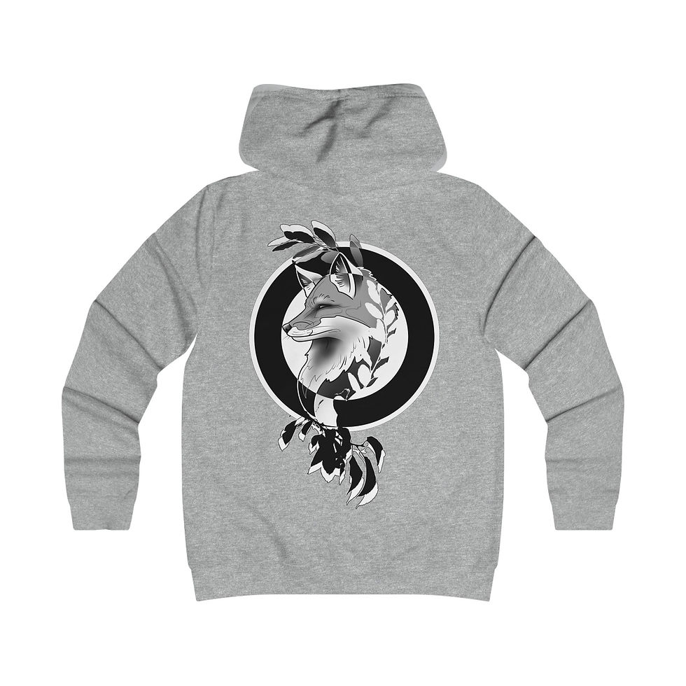 Miniaturbild: Fox Emblem Hoodie — Stylish College-Inspired Graphic Hoodie