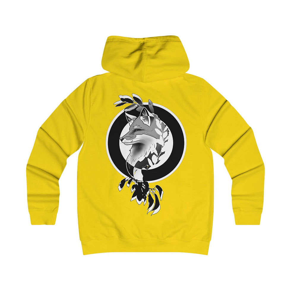 Miniaturbild: Fox Emblem Hoodie — Stylish College-Inspired Graphic Hoodie