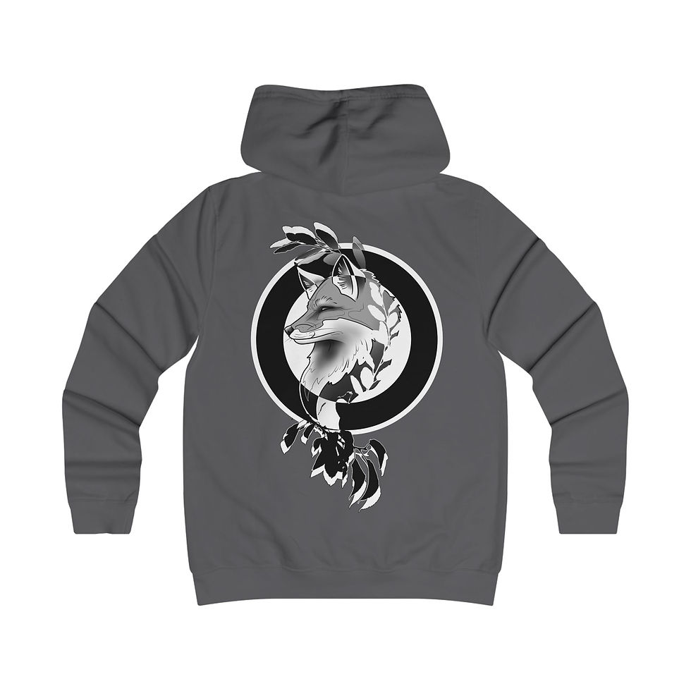 Miniaturbild: Fox Emblem Hoodie — Stylish College-Inspired Graphic Hoodie