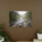 Miniaturbild: River Stream Photopaper Poster — Serene Forest Landscape Wall Art