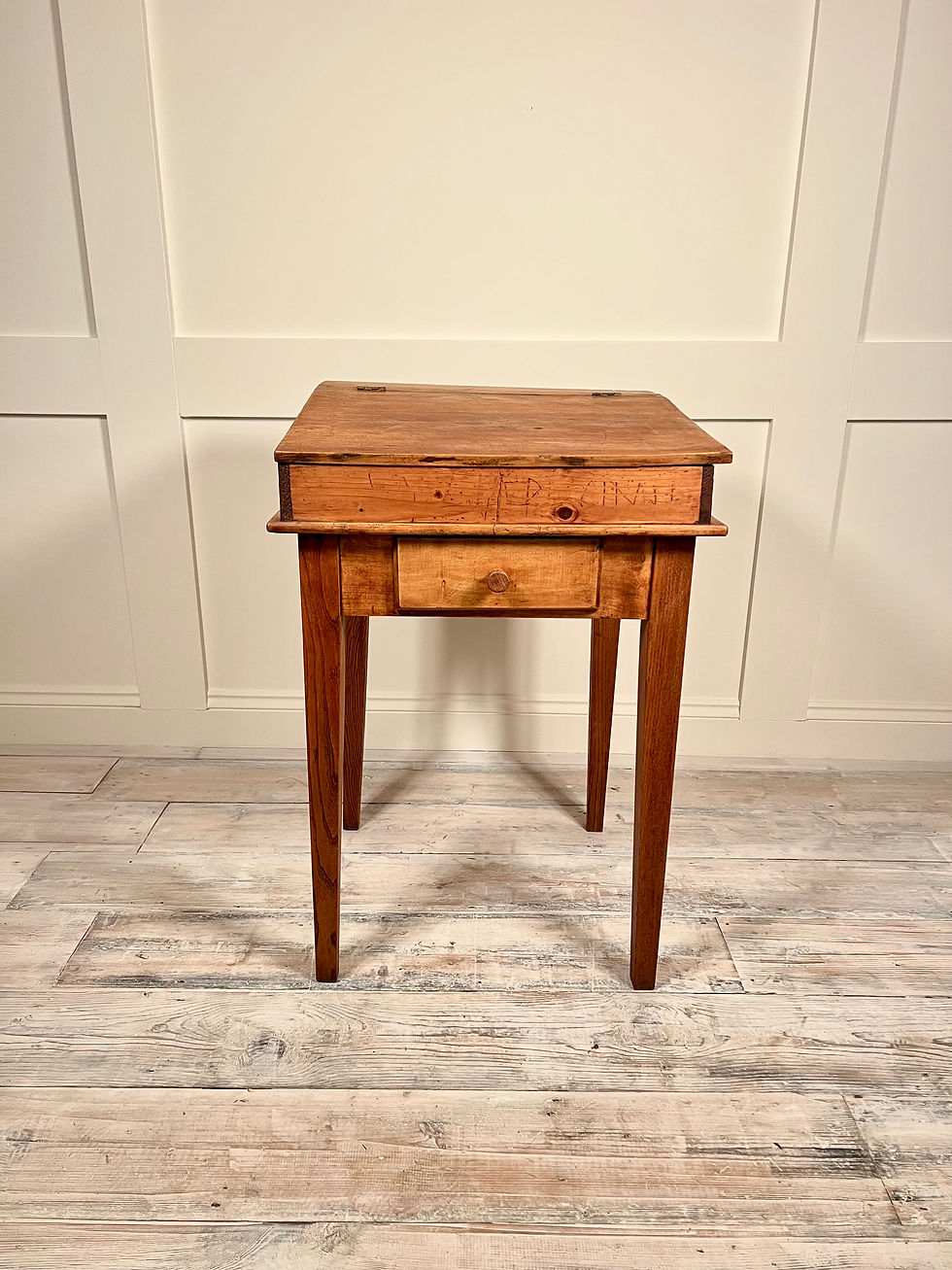 Child's Oak School Desk French c.1900's