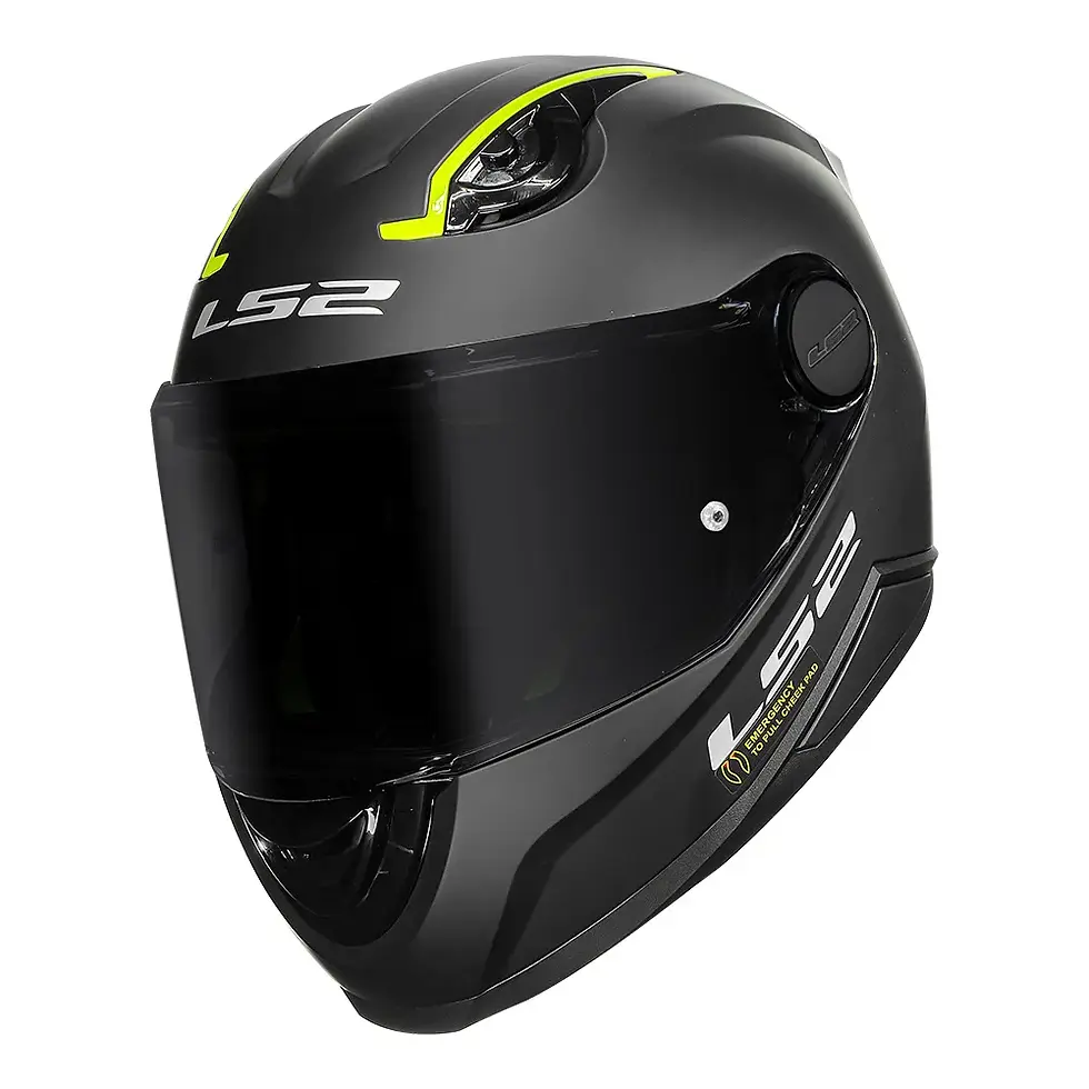 Miniatura: Capacete LS2 Kid Monocolor Preto Fosco 