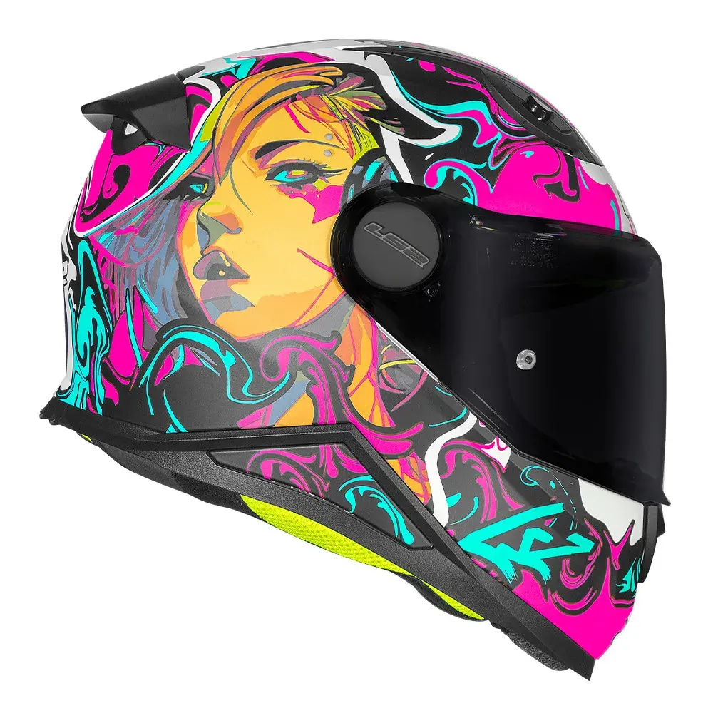Capacete LS2 Kid Cyberg Roxo Fosco