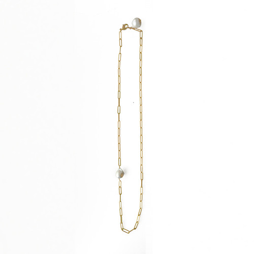 Back Design Necklace(Pearl) | C