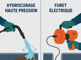 Hydrocurage haute pression vs Furet électrique : Lequel choisir pour votre bouchon