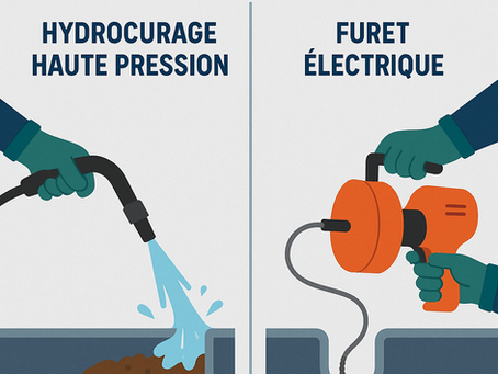 Hydrocurage haute pression vs Furet électrique : Lequel choisir pour votre bouchon