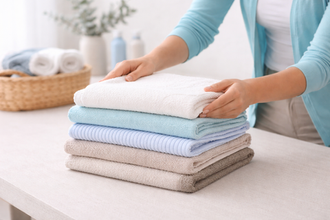 Pliage de draps et linge à La Roche-de-Glun