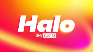 Sky Sports Halo Logom Red, Pinks and yellow mixed background