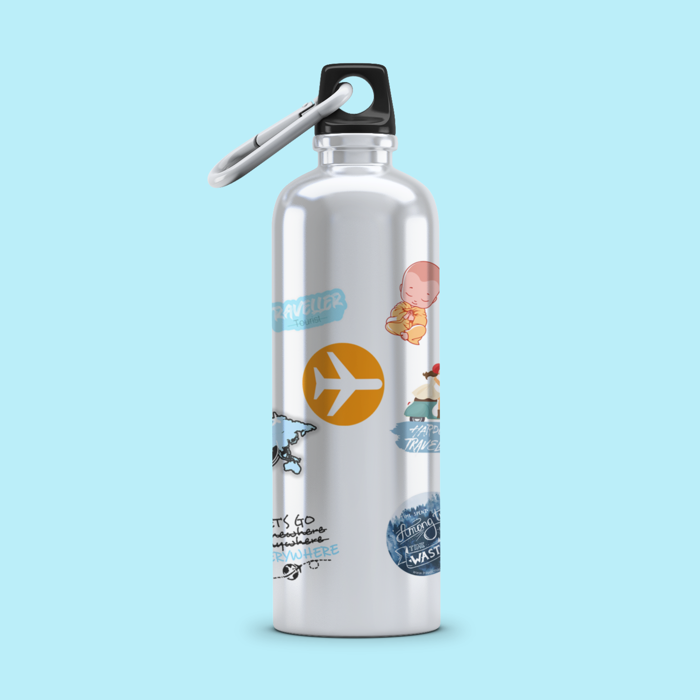 Travel Stickers Sipper - S1012