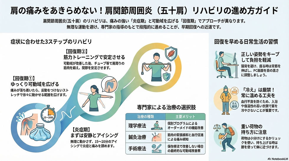 肩関節周囲炎リハビリの進め方