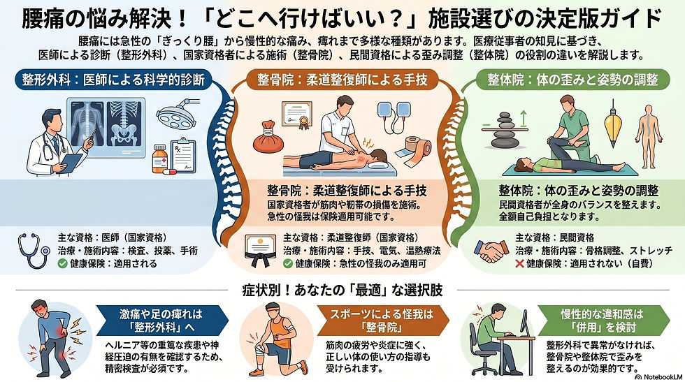 腰痛 施設選び