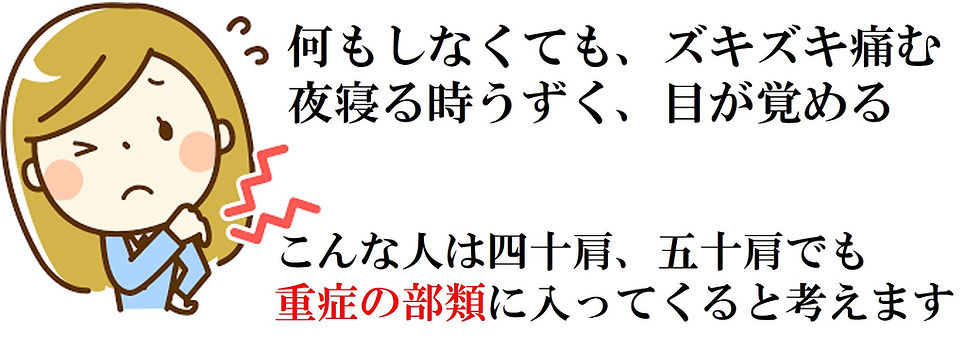 四十肩・五十肩の症状