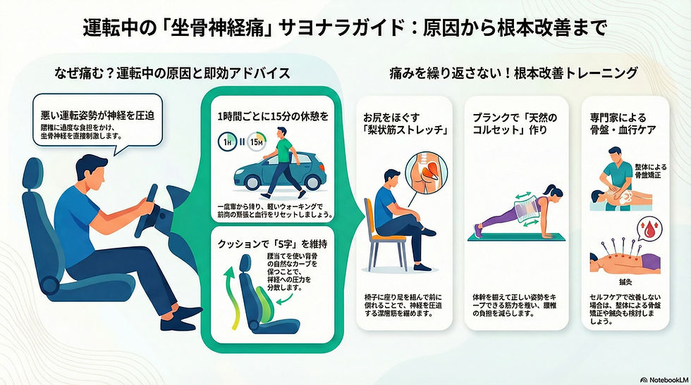 運転中の坐骨神経痛について