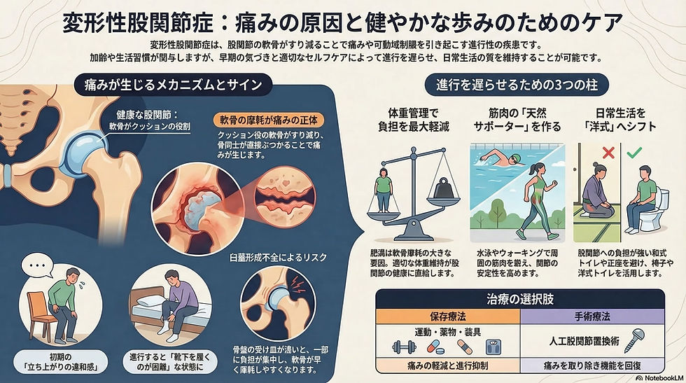 変形性股関節症とは?原因・症状・治療法を徹底解説