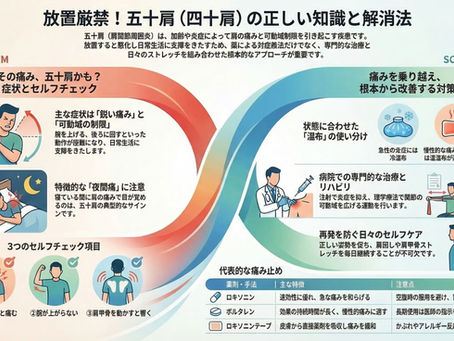 肩関節周囲炎(五十肩)の痛み、痛み止めや湿布は本当に効く?効果と選び方を解説