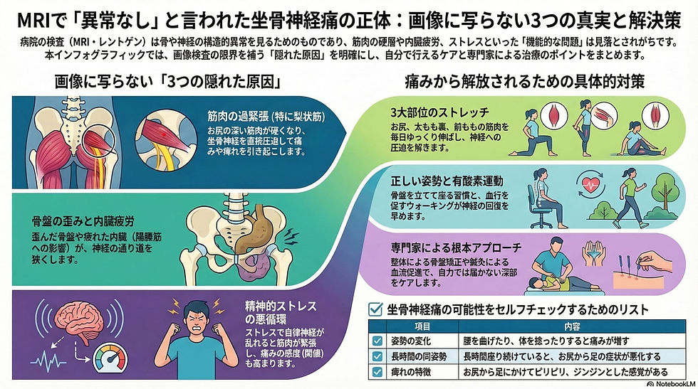 坐骨神経痛 病院で異常なしといわれた際の坐骨神経痛の原因に対するアイキャッチ
