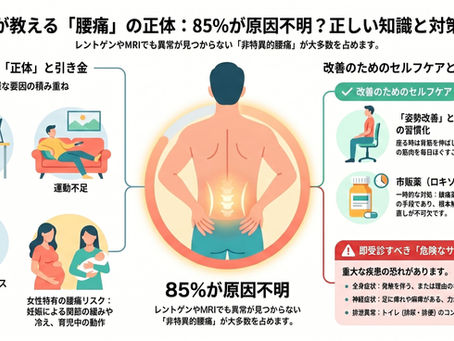 腰痛の主な原因とは？症状と対策を徹底解説