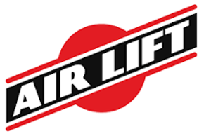 Airlift company logo with a red airplane icon and bold white text