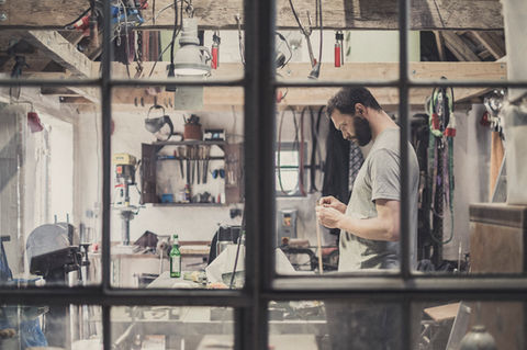 Brainwork, knife making, workshop, Werkstatt