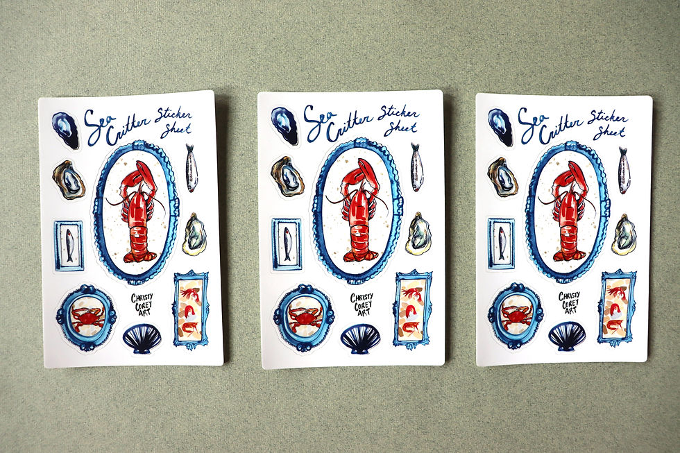 Thumbnail: Sea Critter Sticker Sheet